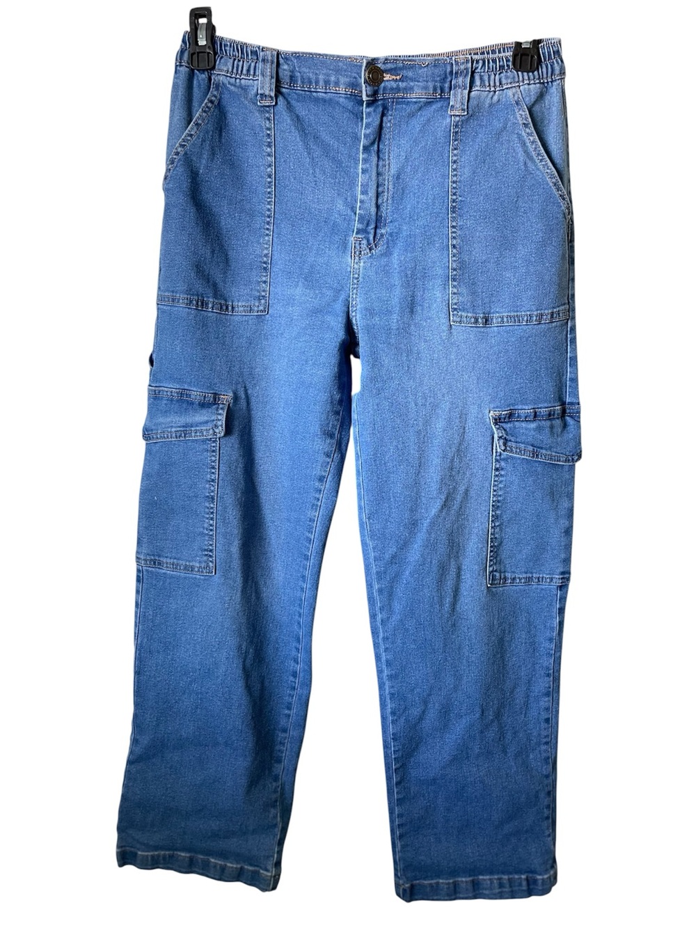 Gogo Jeans Women’s Size 15 Skater Collection Cargo Pants Medium Wash Blue